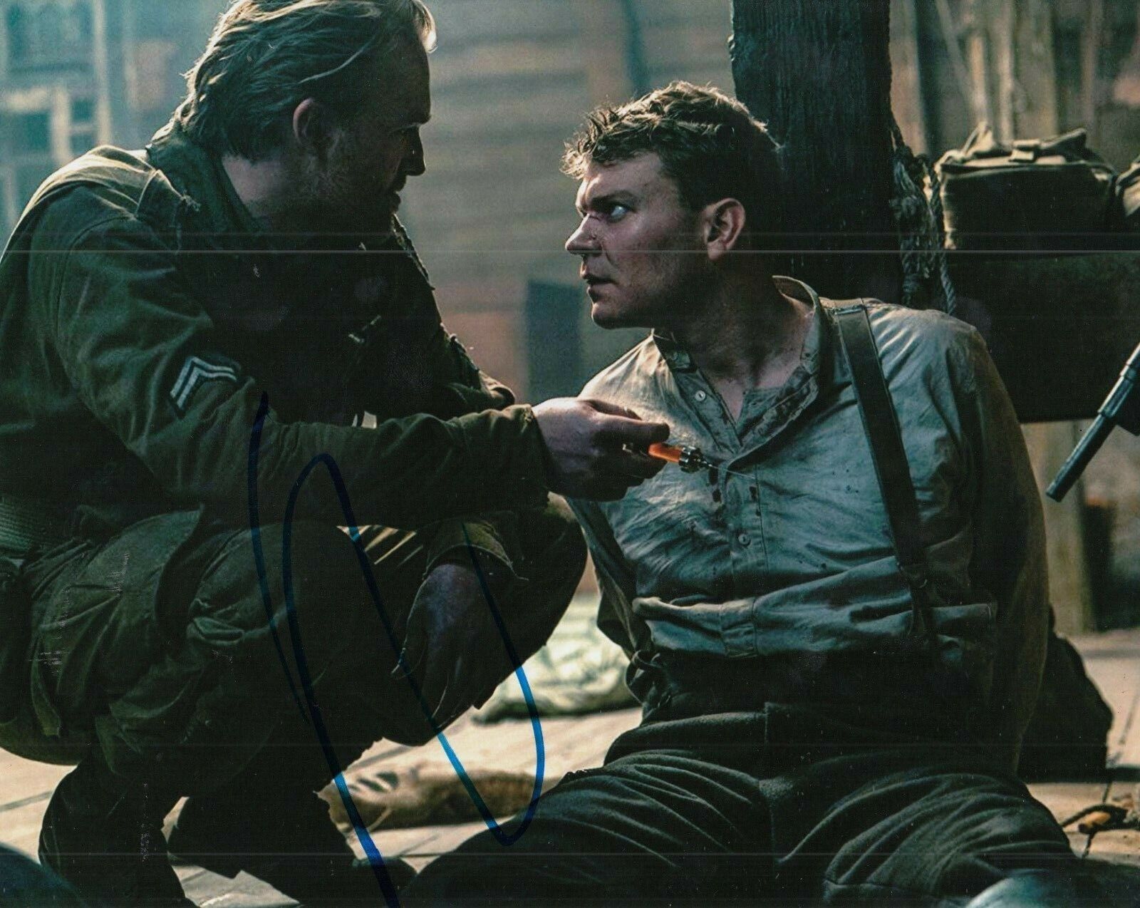 PILOU ASBAEK signed (OVERLORD) Movie *Wafner* 8X10 Photo Poster painting *PROOF* W/COA #2
