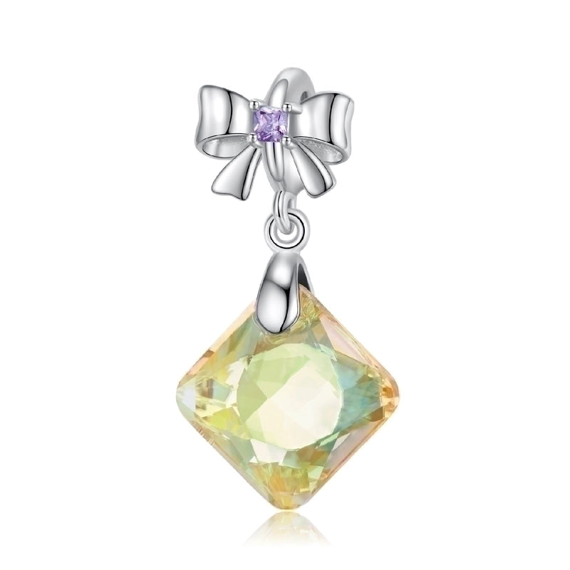 1 Piece 925 Sterling Silver Artificial Crystal Zircon Star Heart Shape Jewelry Accessories