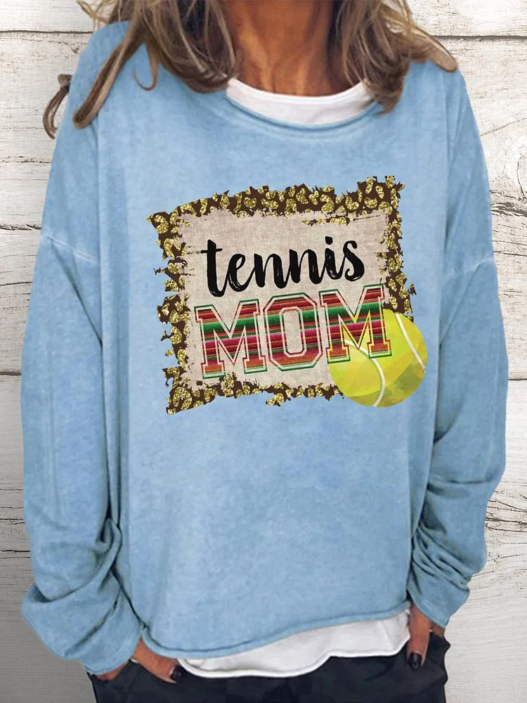 tennis Women Loose Sweatshirt-Annaletters