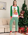 Family Puppy Letters Christmas Parent-child Printed Home Pajamas Set