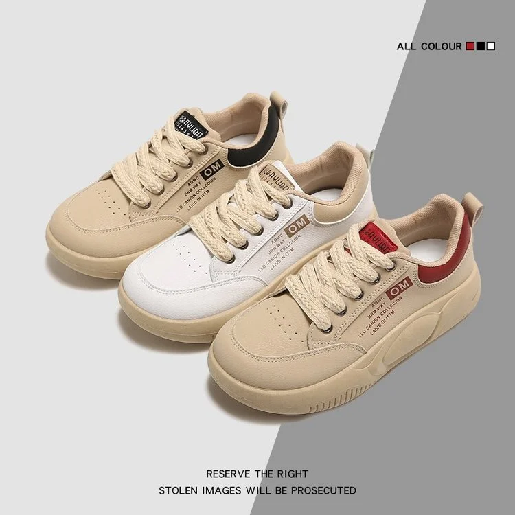 Churchf Churchf Face Small White Shoes Women 2024 Spring New Student Korean Version Ins Tide Shoes Women's Platform Casual Rocking Shoes Women