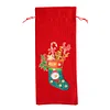 5D DIY Special Shaped Drill Diamond Painting Christmas Sock Wine Bottle Bags Covers Kits