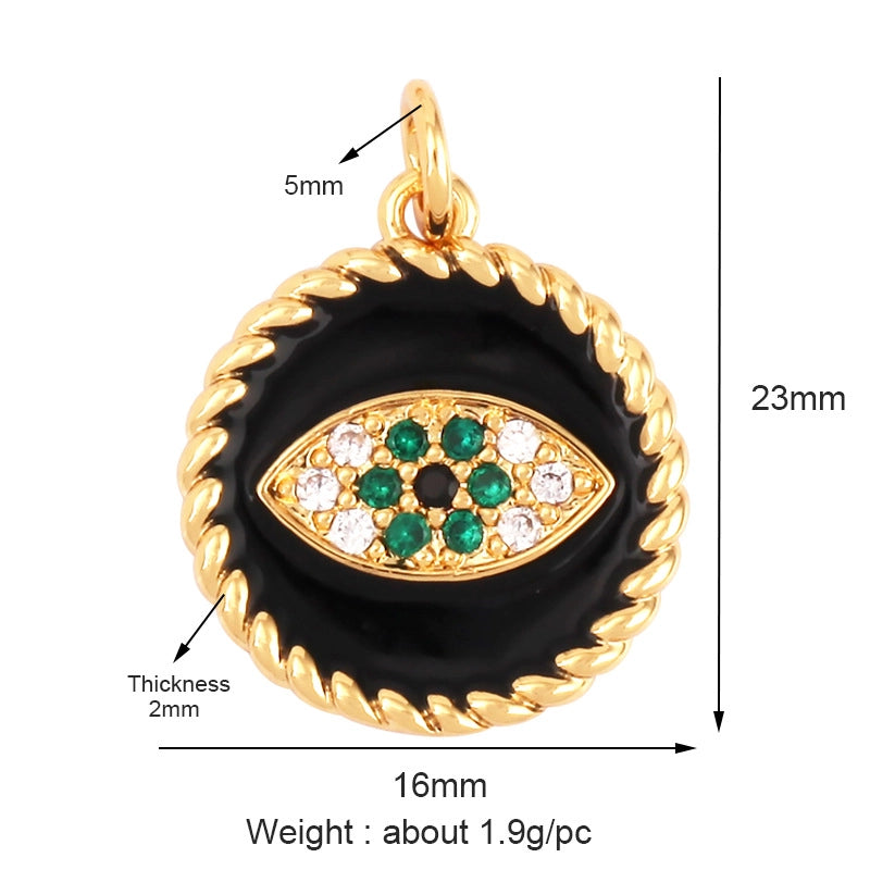 1 Piece Copper Devil’s Eye Pendant Jewelry Accessories