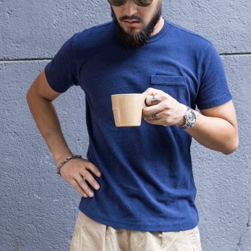 Bronson basic single-pocket cotton T-shirt