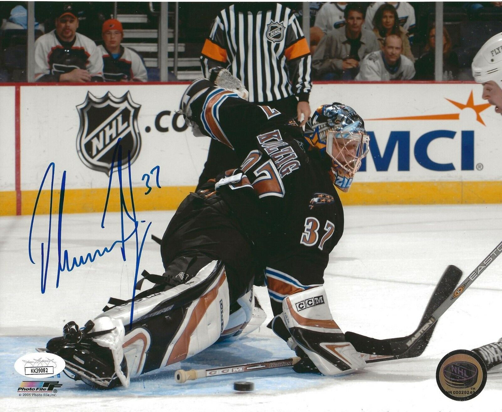 Olaf Kolzig signed Washington Capitals 8x10 Photo Poster painting autographed Caps JSA