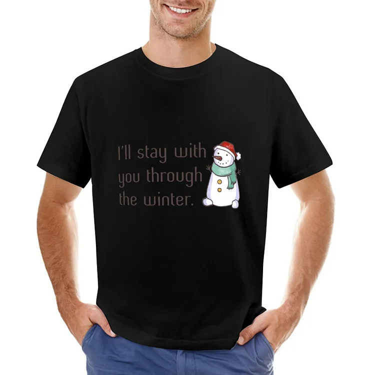 Christmas Snowman Designable Men's T-shirt	