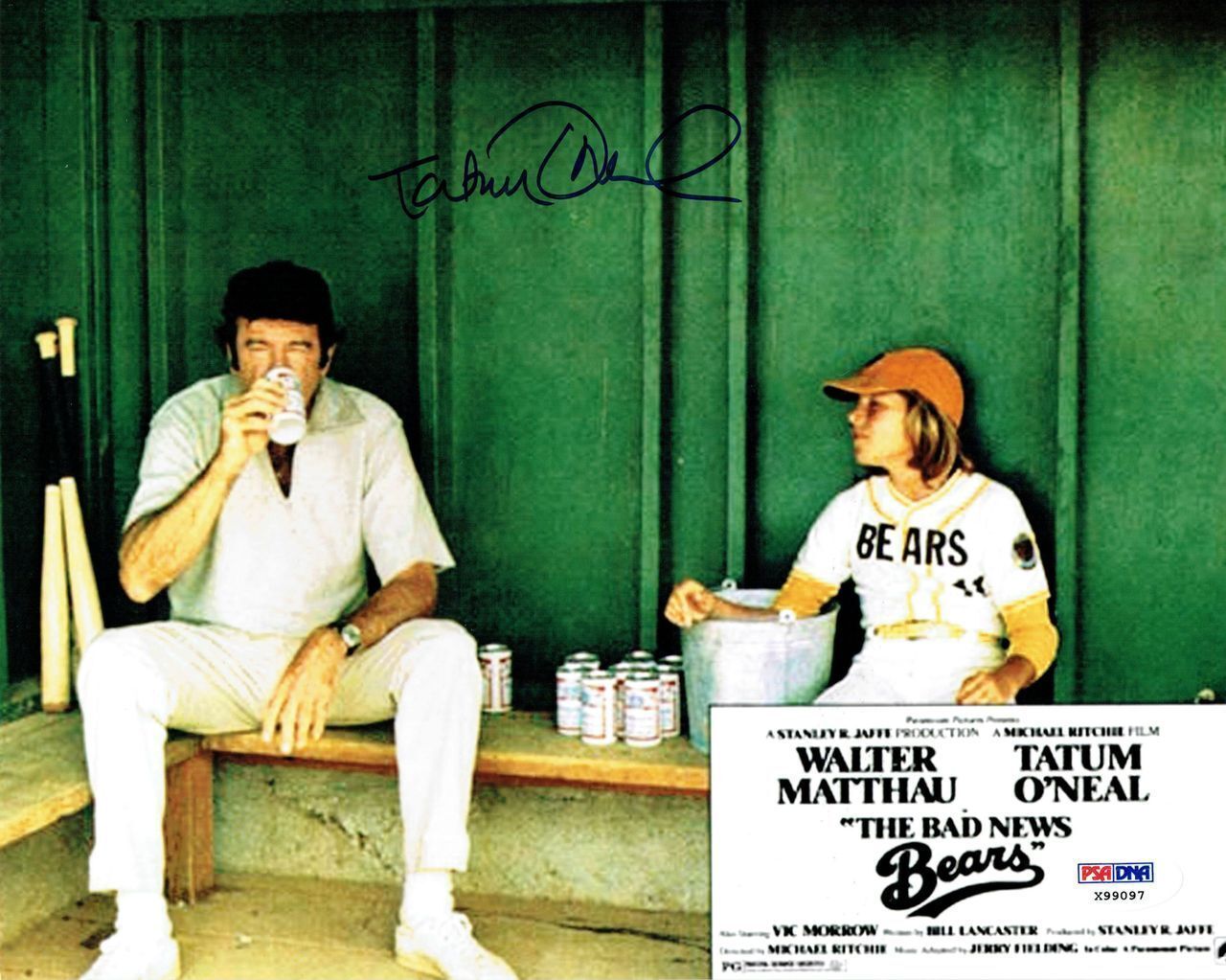 Tatum O'Neal Signed Bad News Bears Authentic Autographed 8x10 Photo Poster painting PSA/DNA #2