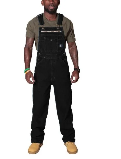 Uveng Uveng And Autumn 2024 New Men's Cowboy Straps Fashion Casual Age-Old Loose Denim Trousers