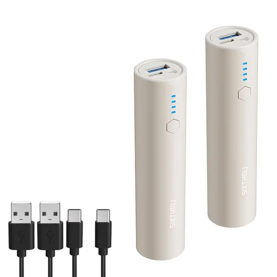 SIXTHGU Mini Portable Charger 5000mAh Fast Charging Power Bank 2-Pack