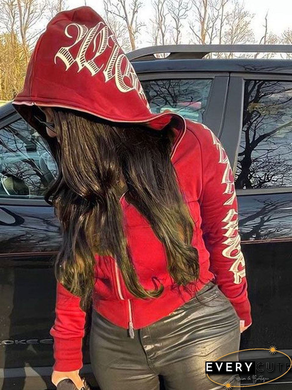 Autumn & Winter New Fashion Brand Camouflage Shark Head Couple Loose Hooded Coat Sweater