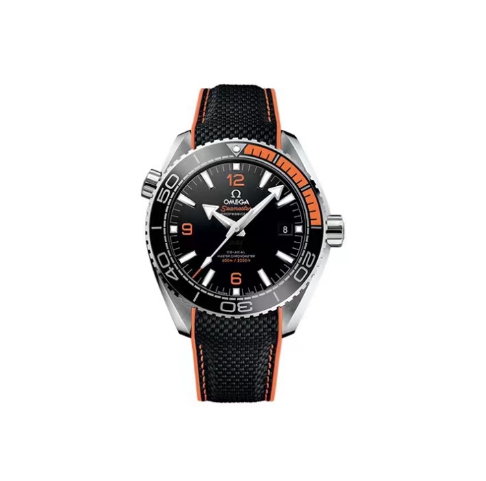 VS廠 OMEGA 歐米茄 海馬系列 43.5mm 精鋼黑盤橡膠錶帶 自動機械腕錶男