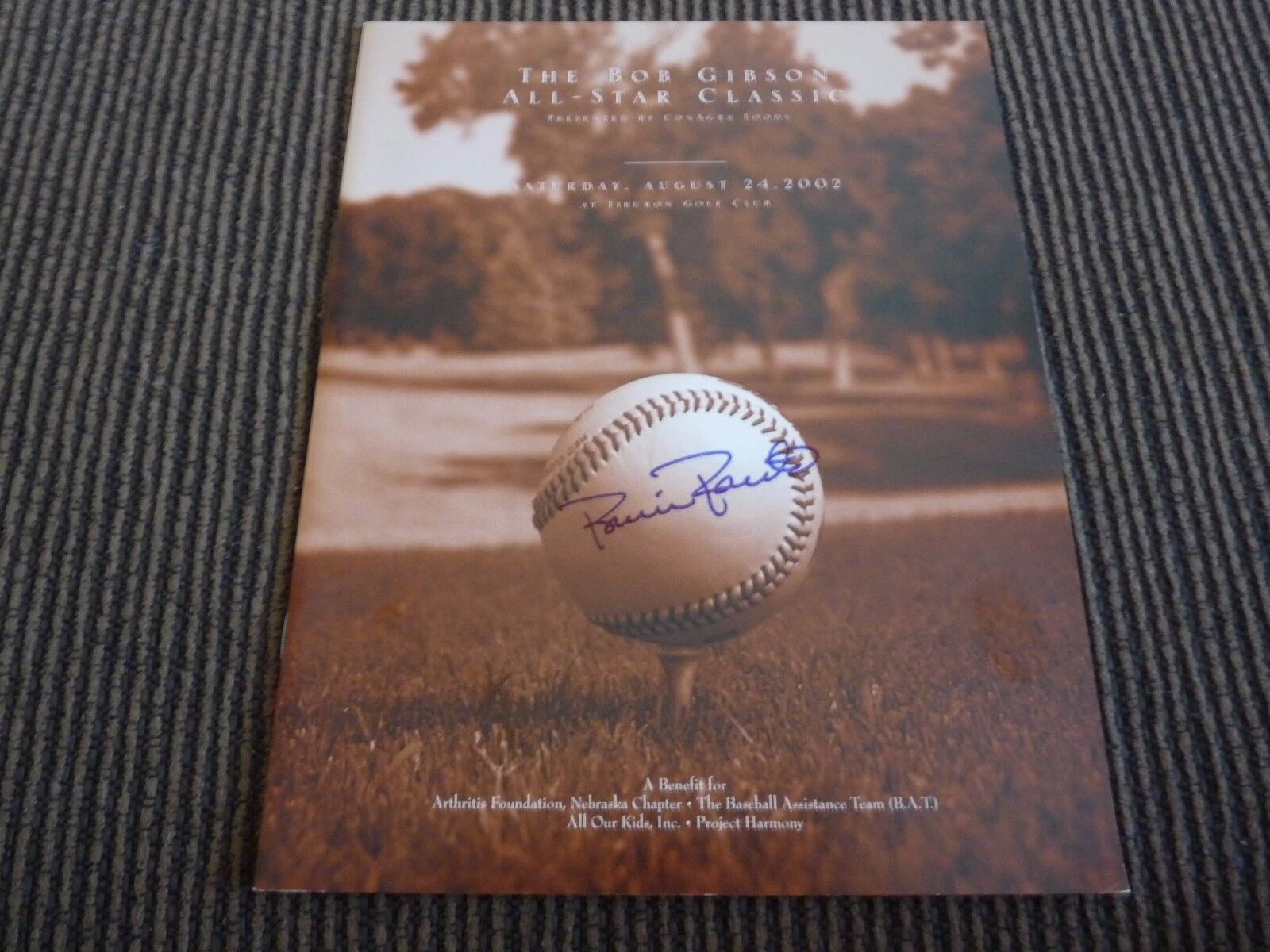 Robin Roberts Signed Autographed Baseball Cover Program Photo Poster painting PSA Guaranteed