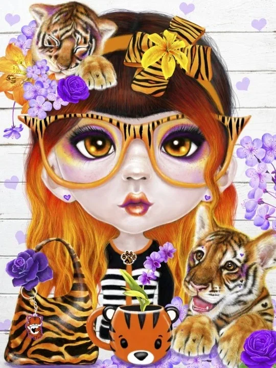 Horror Big Eyes Doll - Full Round/Square/AB Drill Diamond Painting-40*50CM(Canvas)