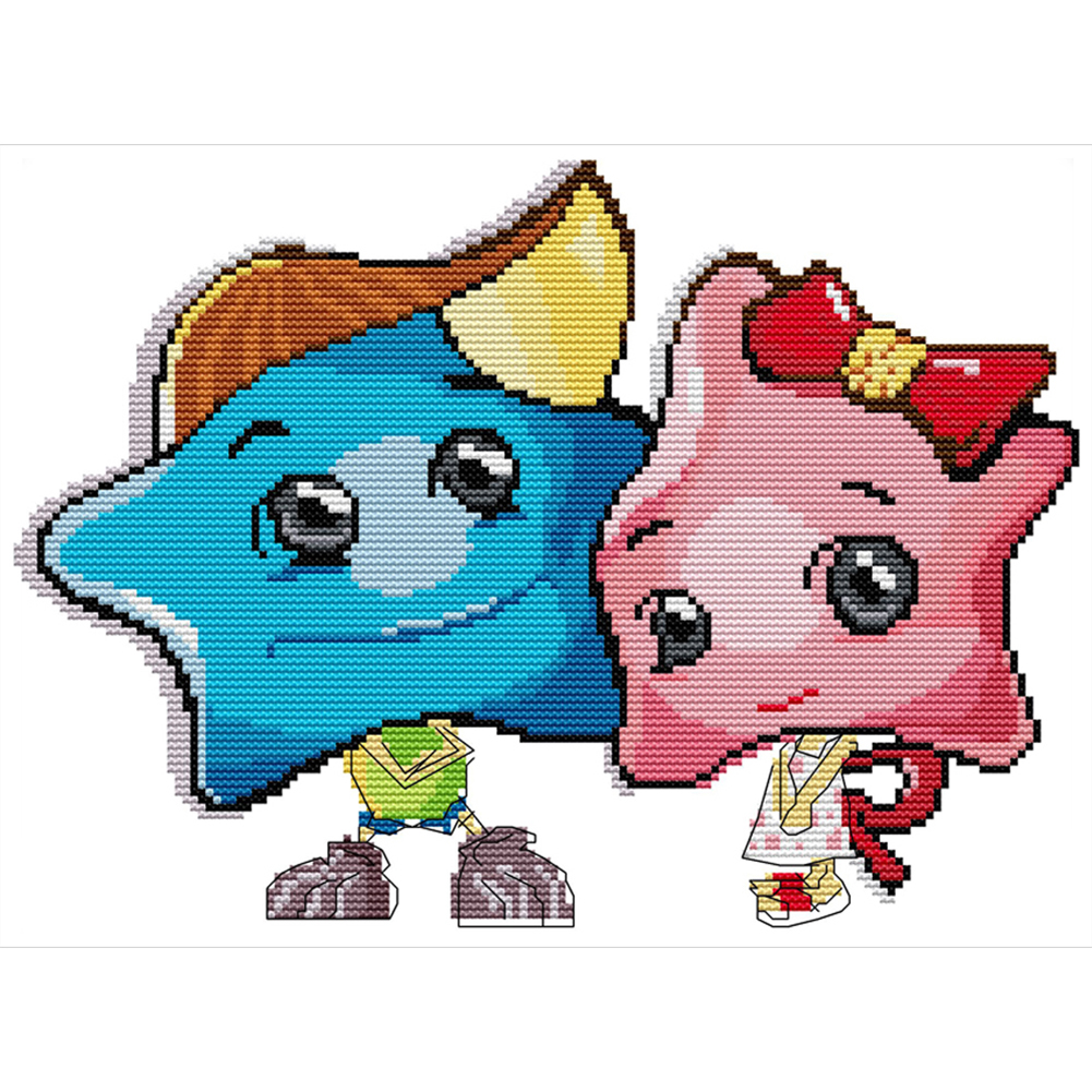 

Star Baby - 14CT Stamped Cross Stitch - 34*27CM, 501 Original