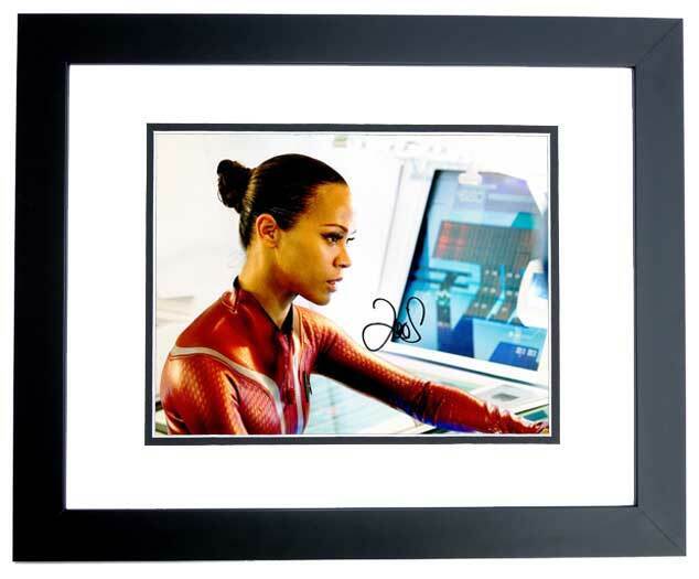 Zoe Saldana Signed Star Trek Beyond 11x14 inch Photo Poster painting FRAMED - Zo? Saldana