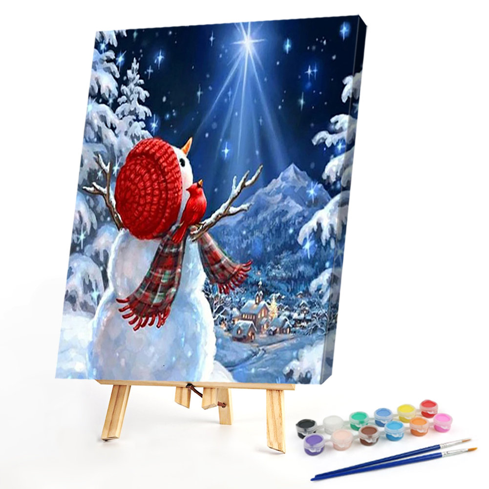

40*50CM - Paint By Numbers - Snowman, 501 Original