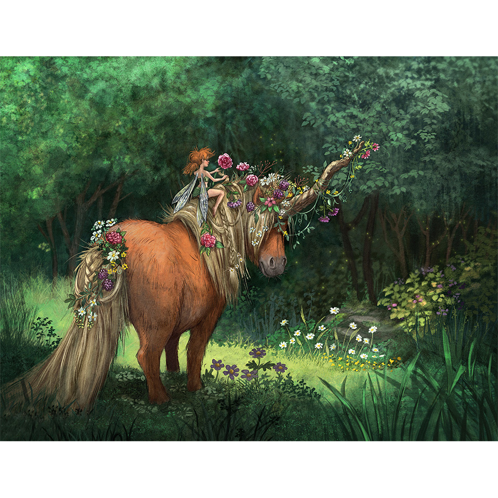 

Elf Horse - Round Drill Diamond Painting - 50*40CM, 501 Original