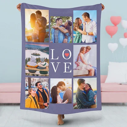 thumbnail image 2 of Personalized Valentines Day Blanket Gifts For Him Her 2 of 14