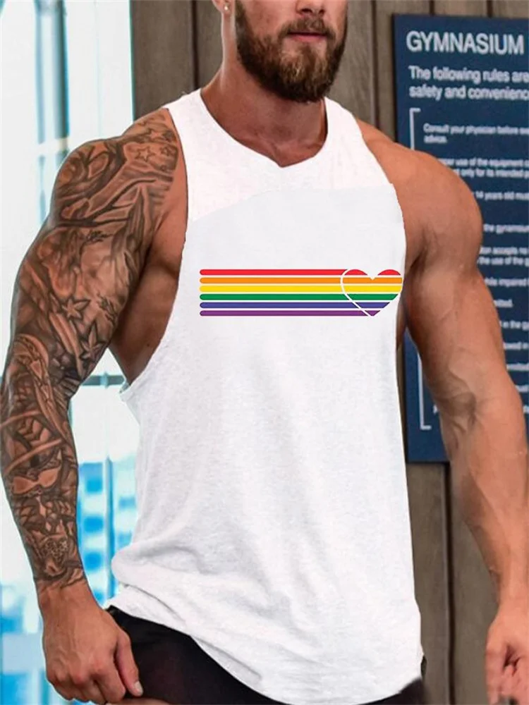 LGBT Pride Rainbow Love Printed Tank Top
