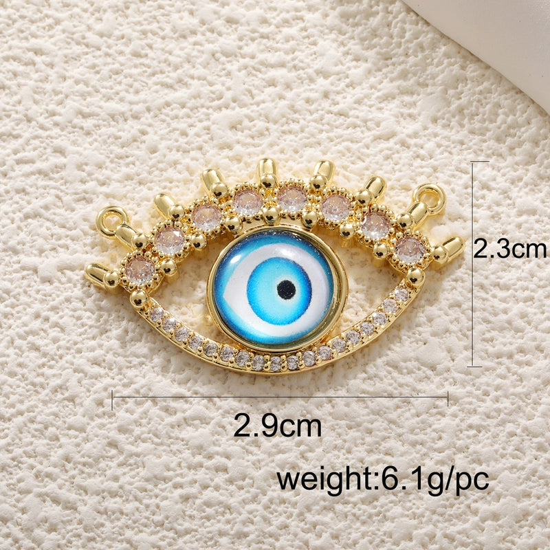 1 Piece Copper Devil’s Eye Jewelry Accessories Pendant