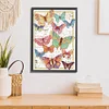 14CT/11CT Colorful butterflies flying - Stamped Cross Stitch 32*43cm/12.6*16.93in(Brand)