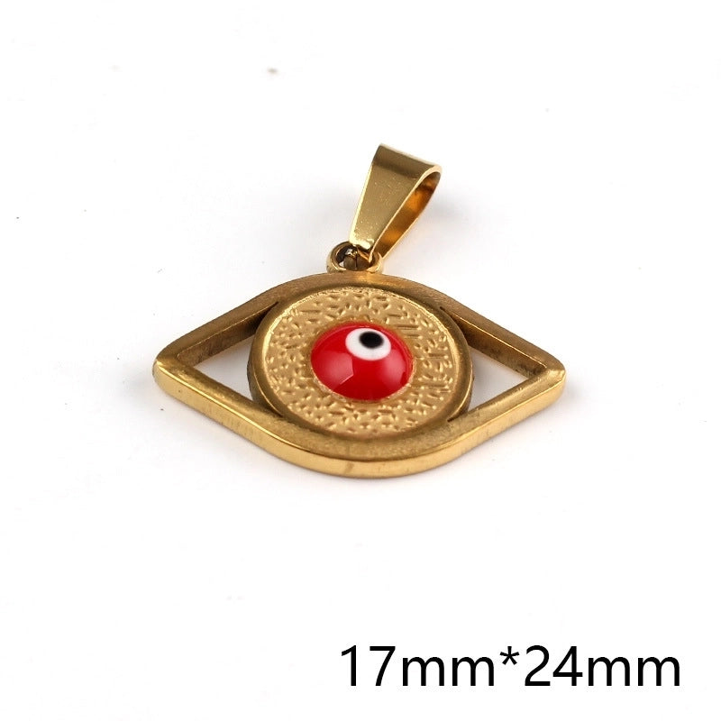 1 Piece 304 Stainless Steel Devil’s Eye Pendant