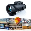 80x100 Night Vision Device Professional Monocular Waterproof for Camping (Black)