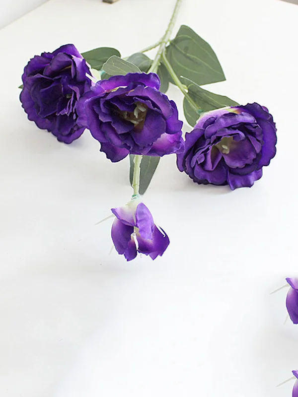 Lisianthus Flower Silk Flower Furnishings Wedding Bouquet Decoration