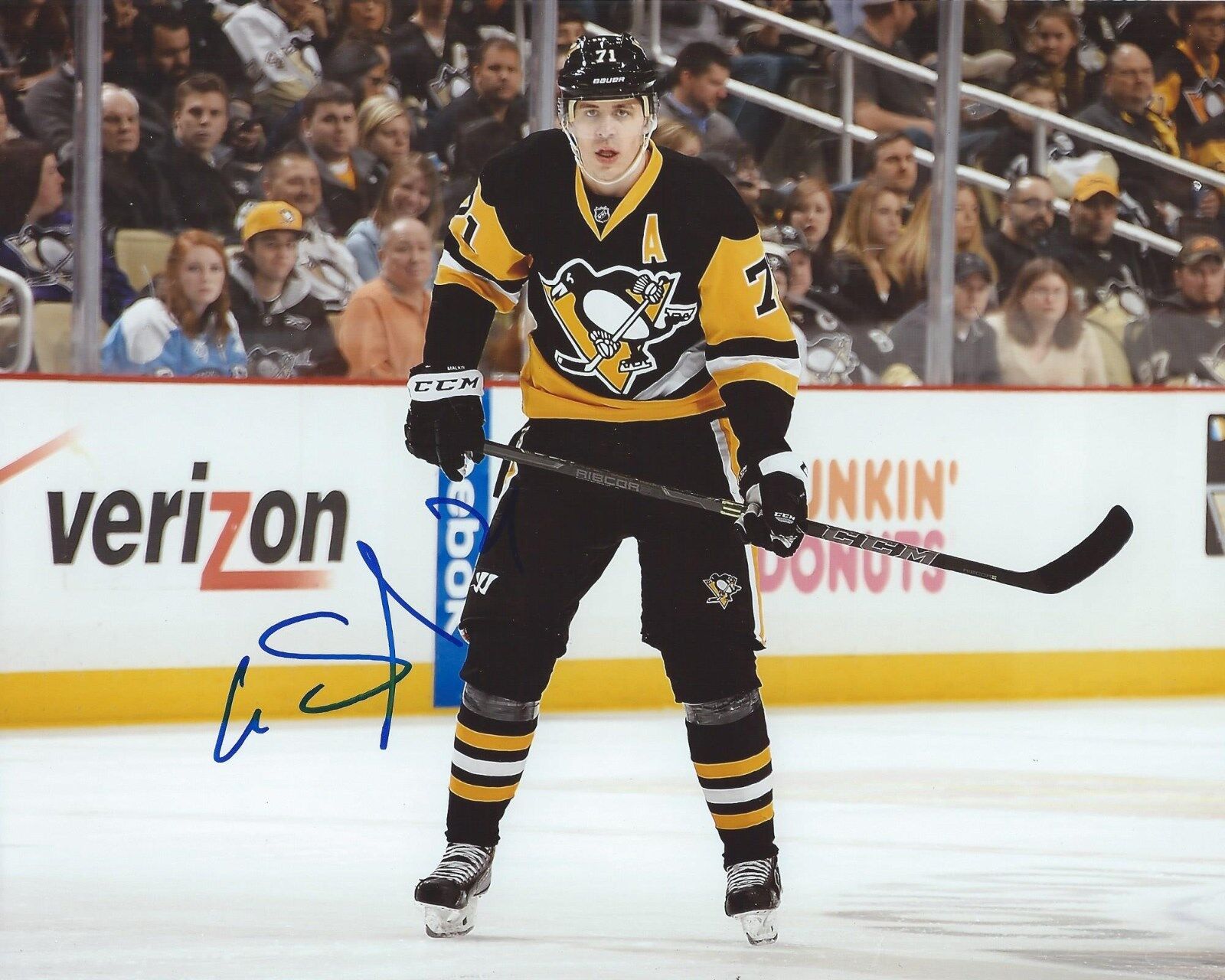 Evgeni Malkin Signed 8×10 Photo Poster painting Pittsburgh Penguins Autographed COA