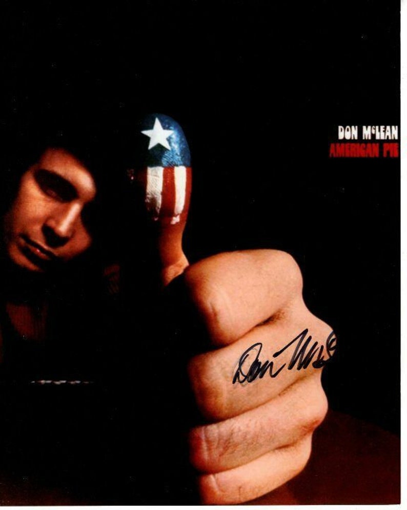 Don mclean autographed signed 8x10 american pie Photo Poster painting