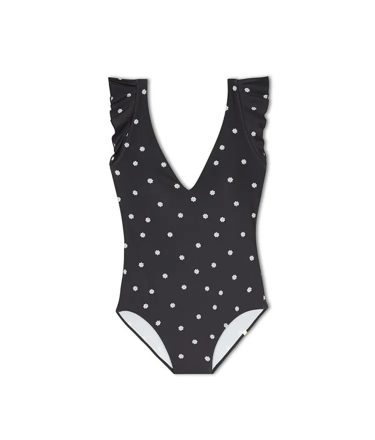 The Ruffle Backflip - Microfloral in Sea Urchin & White Sand