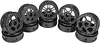 2.2 beadlock Wheels 4PCS Carbon Fiber Wheel Rims for 1/10 RC Crawler Cheater Rigs Capra SCX10 Pro TF2 Element Enduro TRX4 Upgrades accessories (Carbon Fiber 2.2 beadlock Wheels D)
