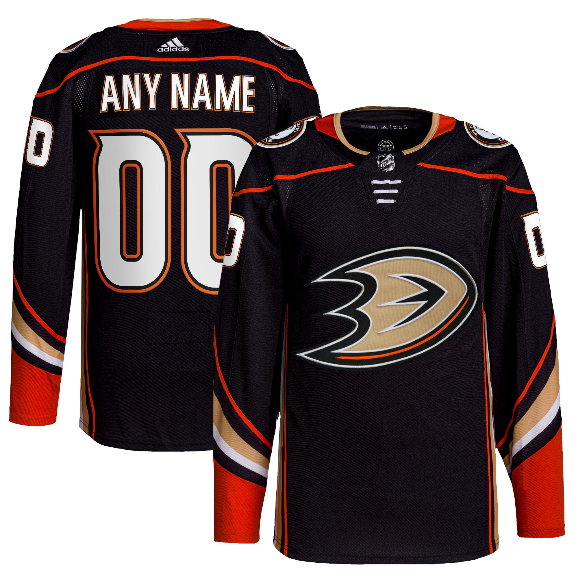 Anaheim Ducks   Home  Primegreen  Custom Jersey – Black mysite