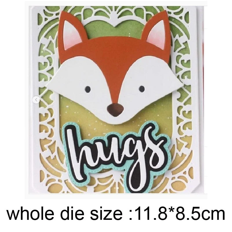 Fox Bear Owl Craft Dies Metal Cutting Dies Cut Die Mold Cat Catching Butterfly Scrapbooking Dies Paper Knife Mould Blade Punch