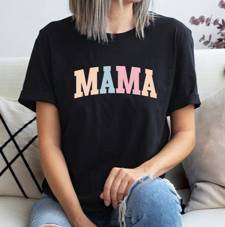 Mama Shirt For Mothers Day Gift From Daughter, Comfort Colors Mama Tshirt For Birthday Gift For Her, Baby Shower Gift Christmas Gift For Mom