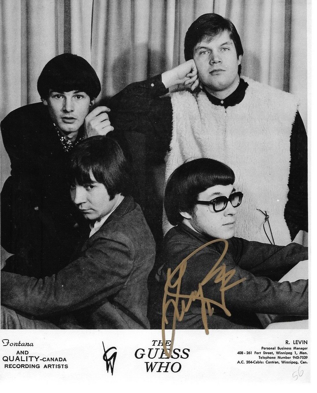 * GARRY PETERSON * signed 8x10 Photo Poster painting * THE GUESS WHO DRUMMER * PROOF * 9