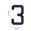 LED Illuminated Modern Address Sign IP44 Waterproof Personalized Solar Powered Address Number with Easy Installation UV Protection for Outside House Light Up Courtyard Hotel Bar