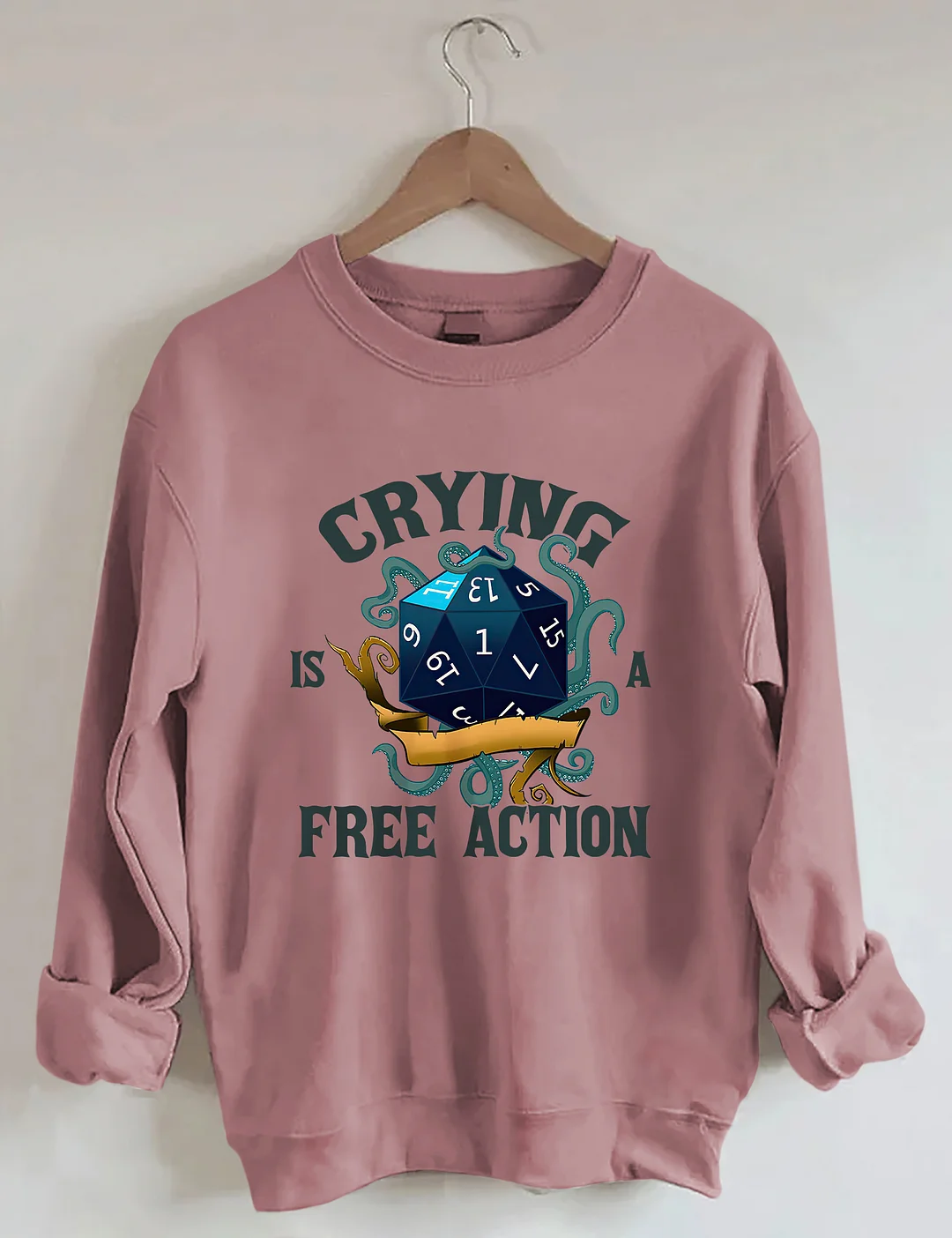 Crying Is A Free Action Sweatshirt