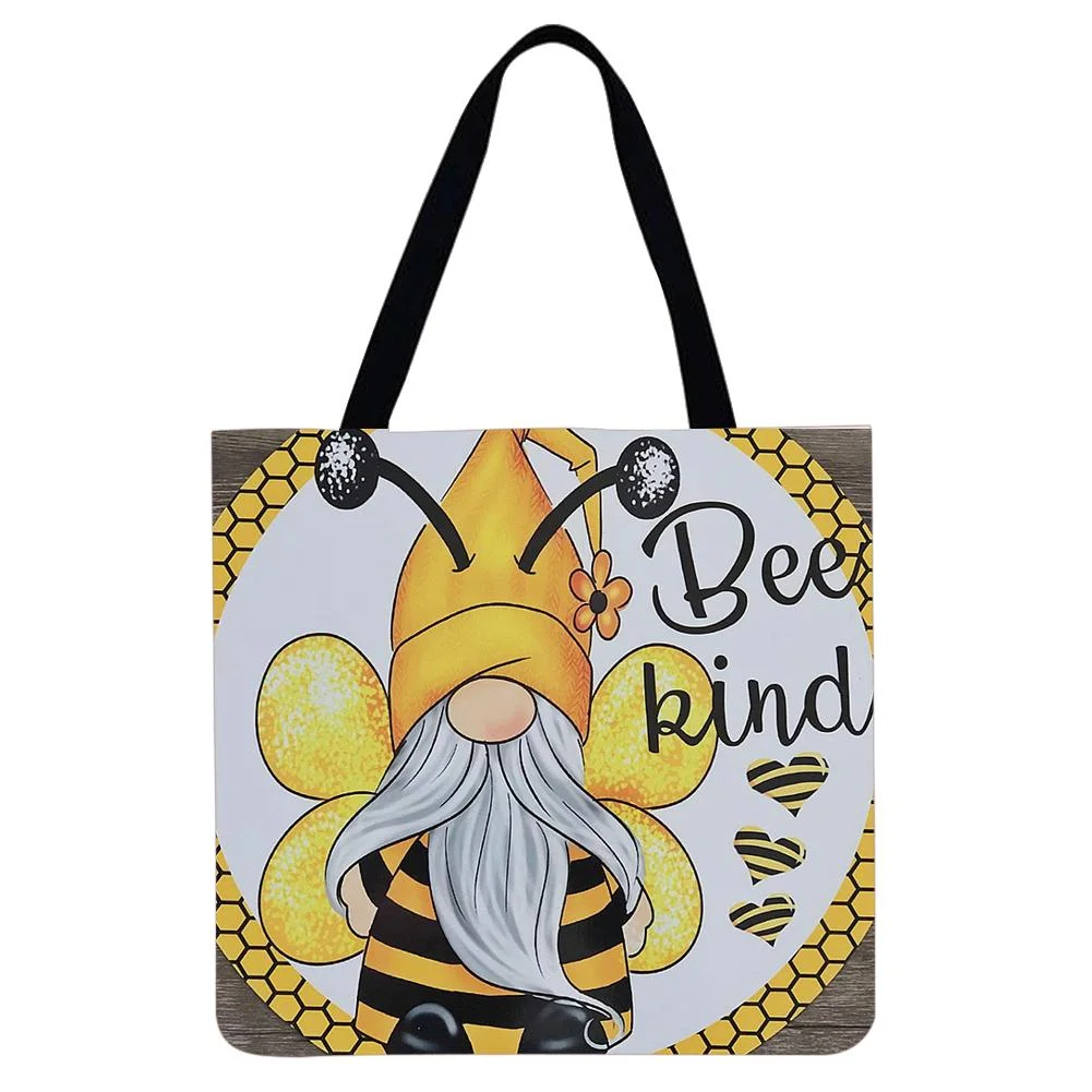 Linen Tote Bag -  Gnome