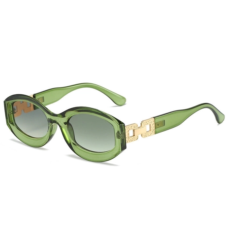 Retro Oval Ac Oval Frame Full Frame Women’s Sunglasses