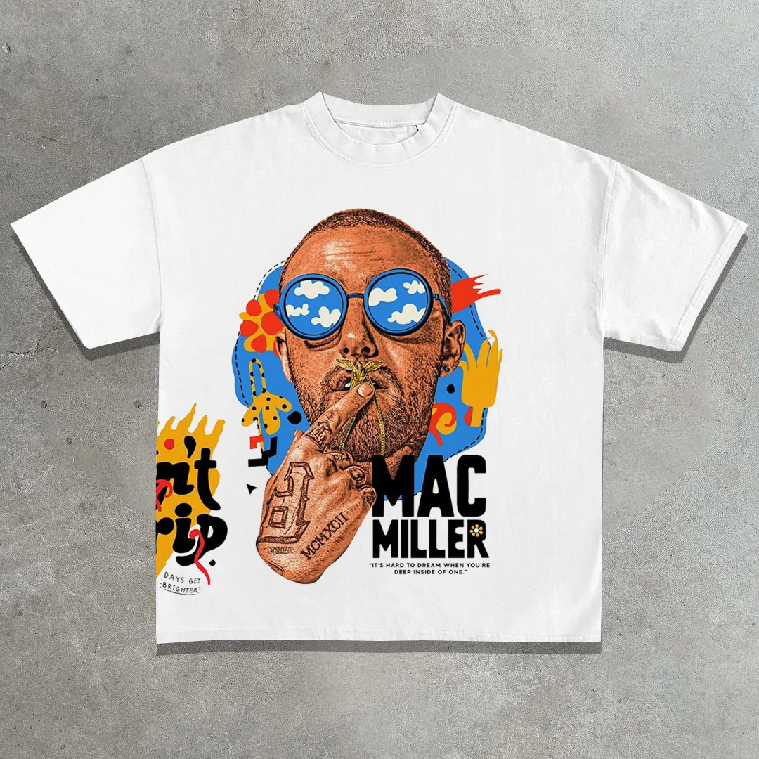 Rap star MAC printed T-shirt