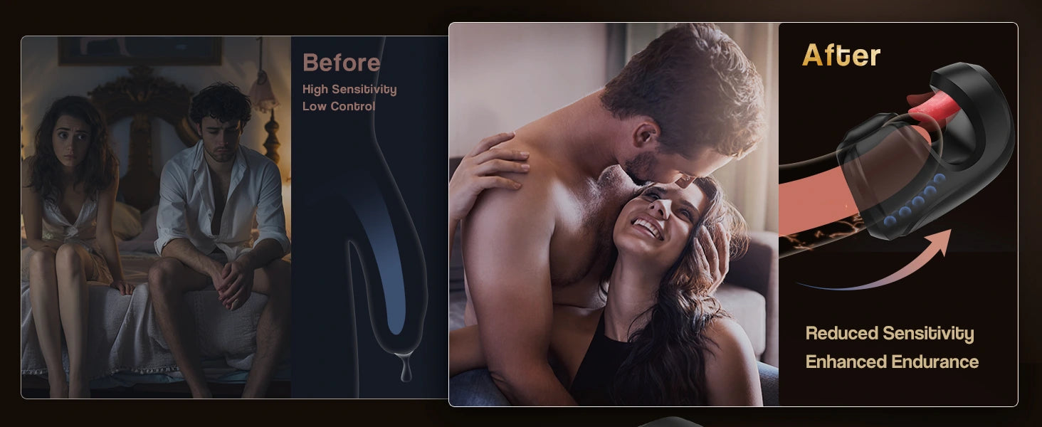 XG18 Penis Training Vibrator with Clamping & Licking Modes detail 6