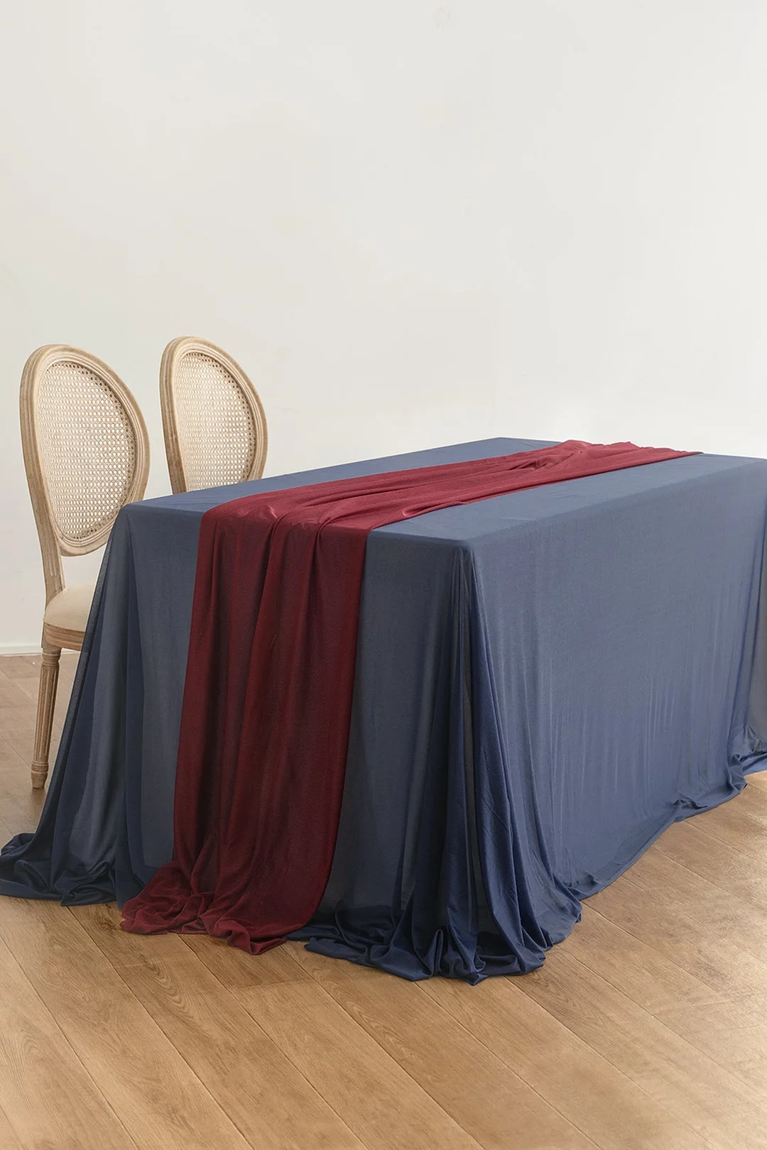 Table Cloth & Table Runner Set for Sweetheart/Head Table - 13 Colors