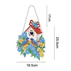 DIY Special Shaped Diamond Painting Double-sided Hanging Flower Birdhouse Wreath Kit