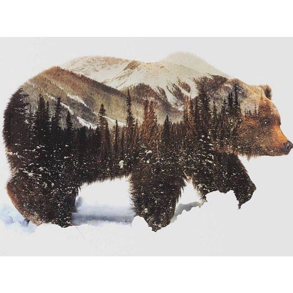 

(Multi-Size) Grizzly Art - Round/Square Drill Diamond Painting, Square diamond 50*60cm, 501 Original