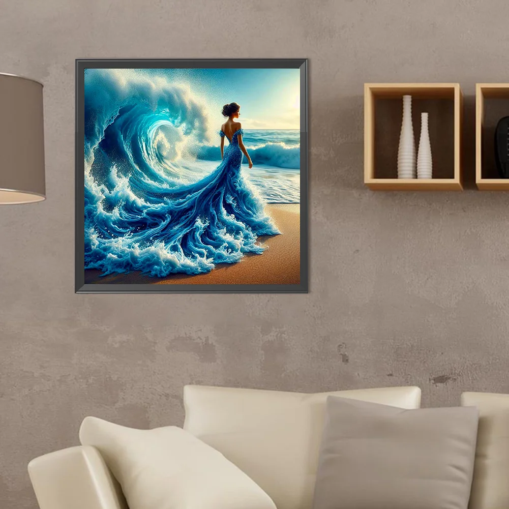 Diamond Painting - Full Round Drill - Waves Beauty(Canvas|40*40cm)