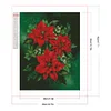 (5 Sizes)Christmas Poinsettia-Full Square Diamond Painting