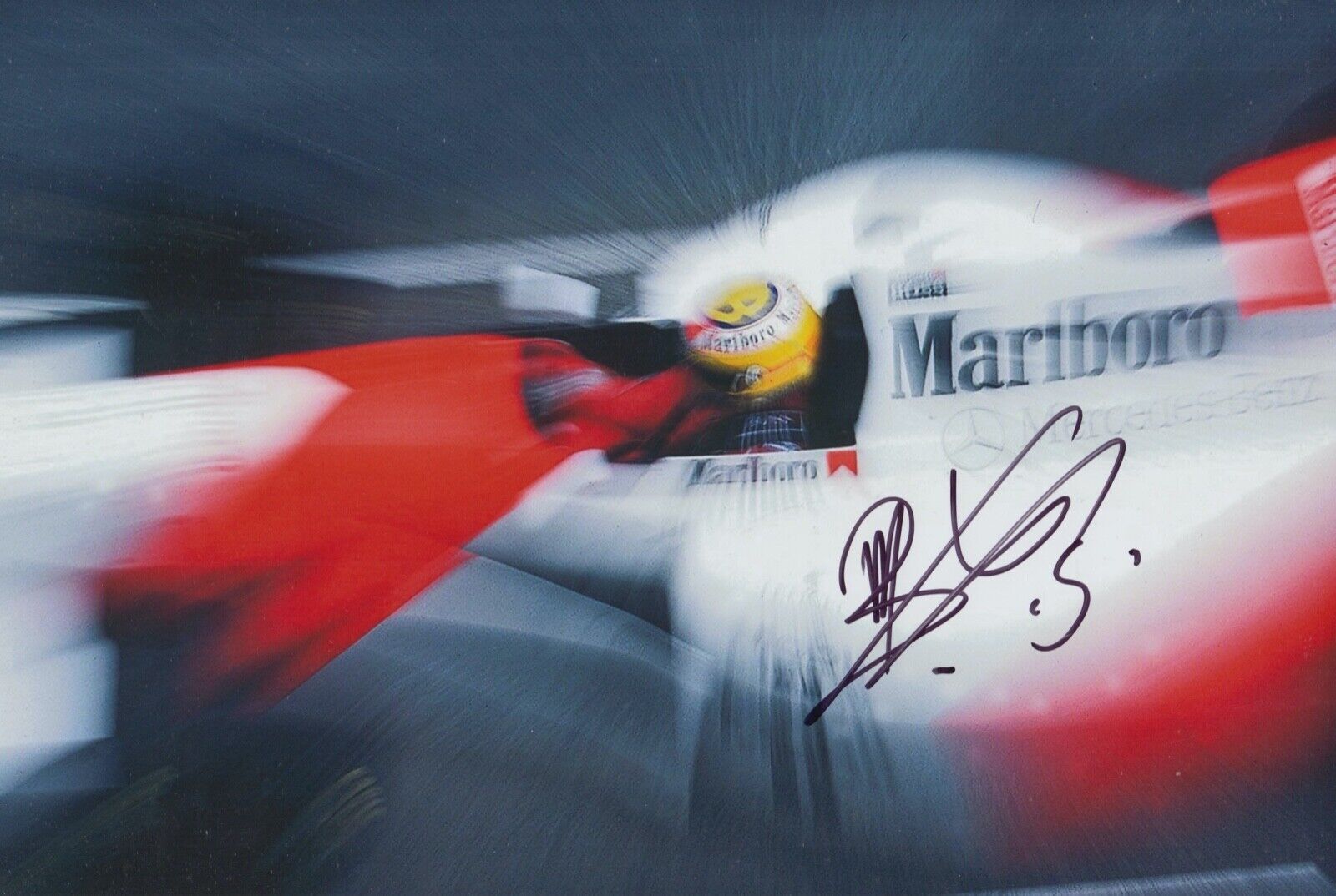 Mark Blundell Hand Signed 12x8 Photo Poster painting F1 Autograph Marlboro McLaren Mercedes 10