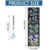 4Pcs Special Shape Flowers Mushroom 5D DIY Diamond Painting Bookmark for Adults