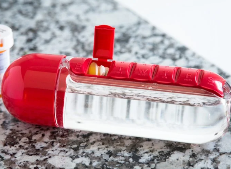 Loveyoufancy Loveyoufancy 1pc Multifunction Random Color Water Bottle